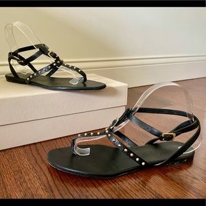 🚫SOLD🚫Preowned Burberry Masefield Studded Sandal, Black